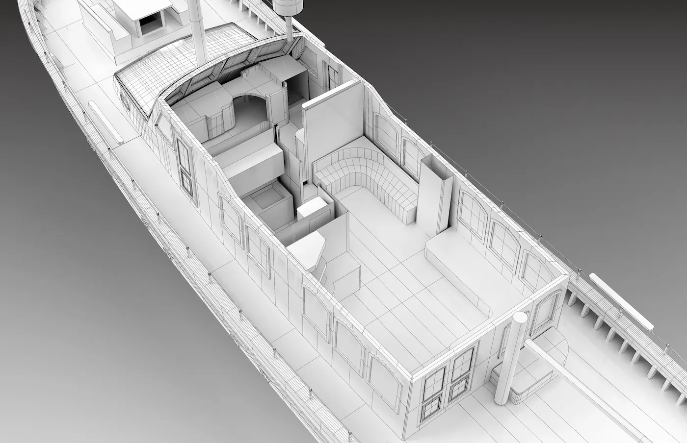 traditional yacht 3d scanning and modelling (3)